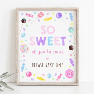 Affiche Lollipop Sweet Shop Symbole d'anniversaire