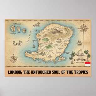 Affiche Lombok : L'âme intacte des tropiques