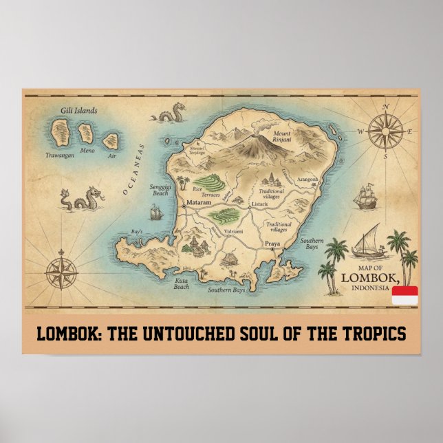 Affiche Lombok: The Untouched Soul of the Tropics (Devant)