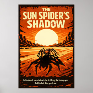 Affiche L'ombre de l'araignée solaire dans l'art du désert