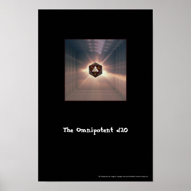 Affiche L'omnipotent d20 - Imprimer (Devant)