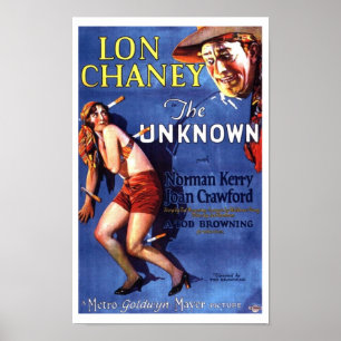 Affiche Lon Chaney Joan Crawford L'annonce inconnue