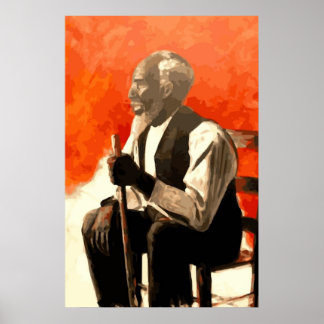 Affiche L'oncle de l'homme afro-américain