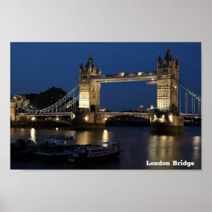 Affiche London Bridge. Ciel nocturne