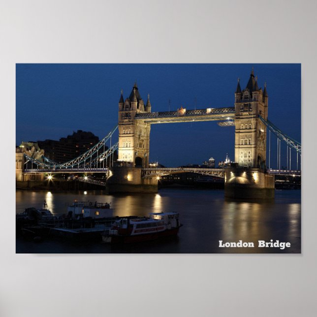 Affiche London Bridge. Ciel nocturne (Devant)