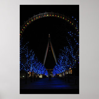 Affiche London Eye by Night