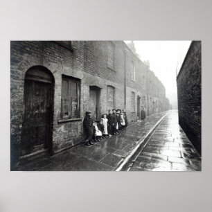 Affiche London Slums, vers 1900