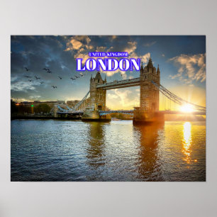 Affiche London Tower Bridge Daylight - Royaume-Uni