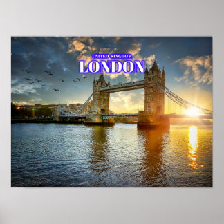 Affiche London Tower Bridge Daylight - Royaume-Uni