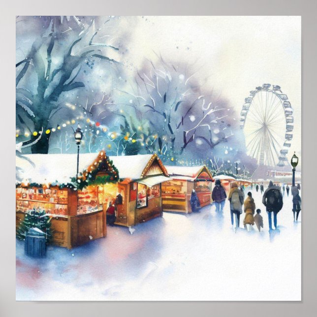 Affiche London-Winter Wonderland à Hyde Park (B), (Devant)