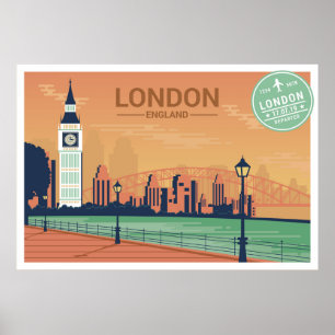 Affiche Londres Angleterre