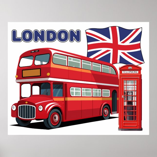 Affiche Londres Angleterre (Devant)