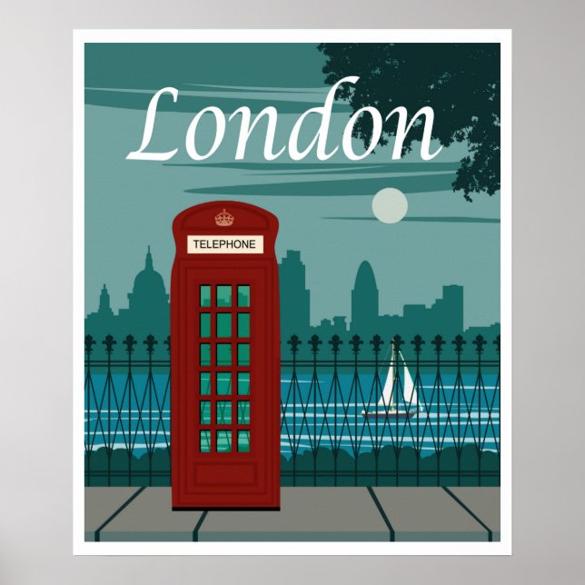 Affiche Londres, Angleterre Travel (Devant)