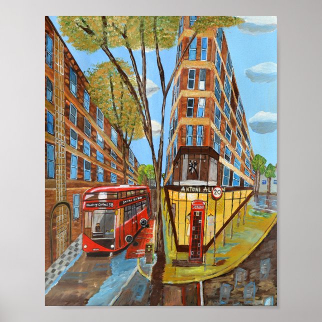 Affiche Londres, avenue Rosebery (Devant)