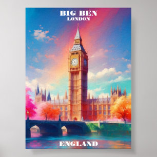 Affiche Londres Big Ben Angleterre