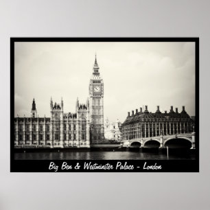 Affiche Londres - Big Ben, Westminster Palace No.1 (Poster