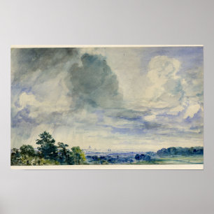 Affiche Londres de Hampstead Heath (John Constable)
