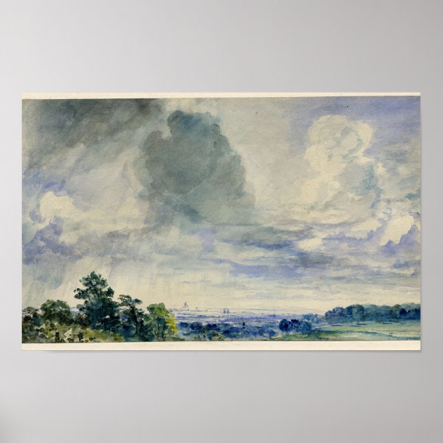 Affiche Londres de Hampstead Heath (John Constable) (Devant)