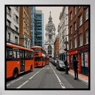 Affiche Londres emblématique