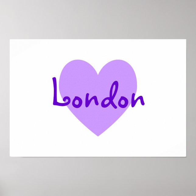 Affiche Londres en violet (Devant)