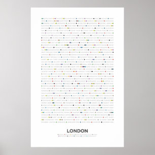 Affiche Londres - MetroDots
