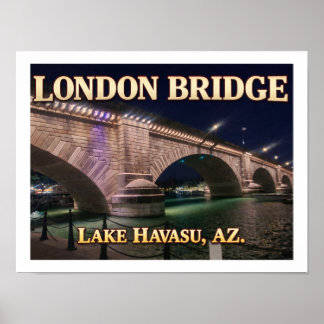 Affiche Londres Pont Lac Havasu Arizona
