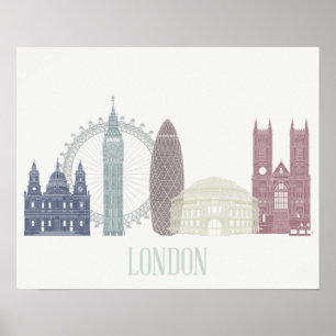 Affiche Londres Skyline