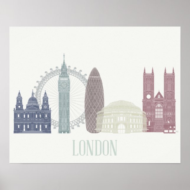 Affiche Londres Skyline (Devant)
