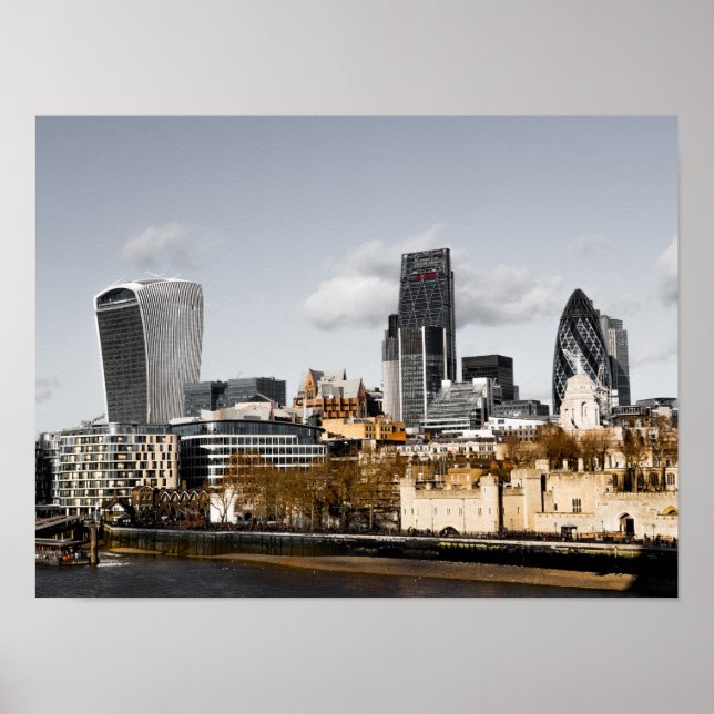 Affiche Londres Skyline Panorama cadeau (Devant)