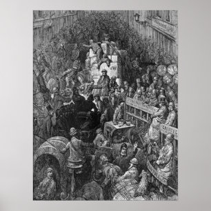 Affiche Londres victorienne - une ville Throughfare