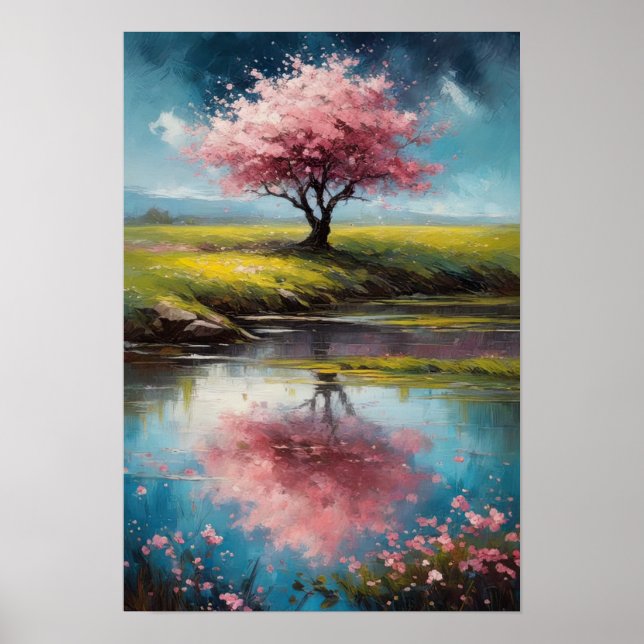 Affiche Lone Sakura par le marais encore (Devant)