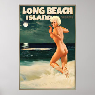 Affiche Long Beach Island New Jersey Shore Marilyn Monroe