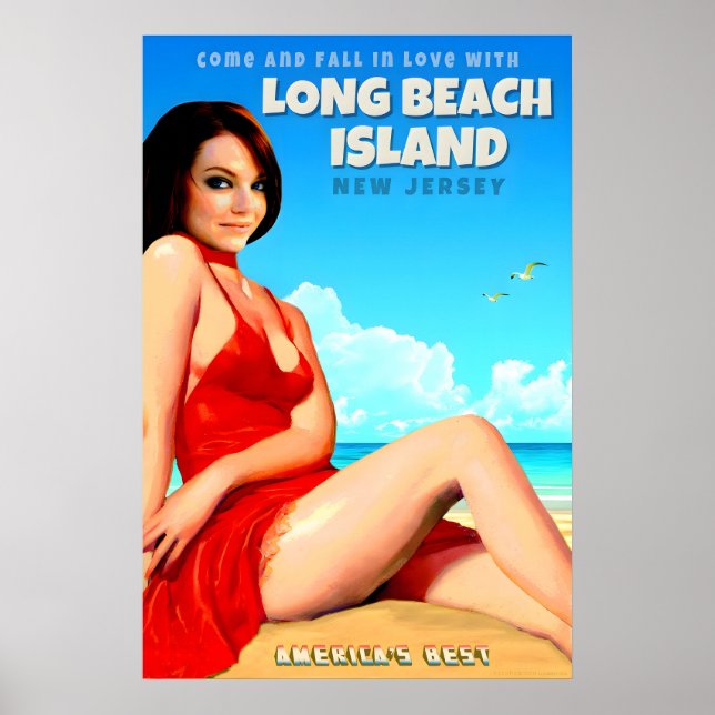 Affiche Long Beach Island New Jersey Shore meilleur de l'A (Devant)