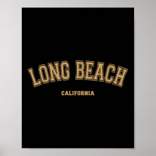 Affiche Long Beach Sports College Style Sur Long Beach