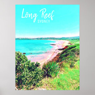 Affiche Long Reef Plages du nord sydney