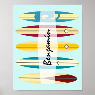 Affiche Longboards vintage