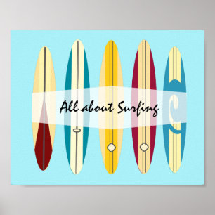 Affiche Longboards Vintages