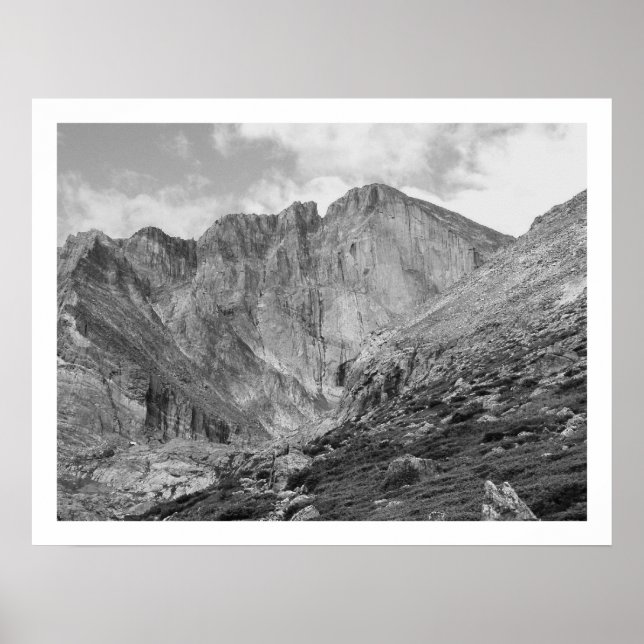Affiche Longs Peak Belle Rocheuse Rocheuse Rocheuse Rocheu (Devant)