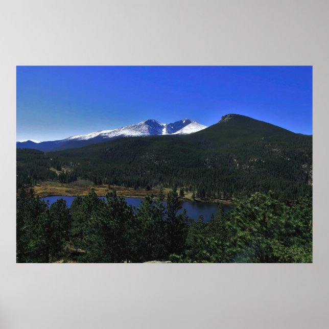 Affiche Longs Peak et Estes Cone (Devant)