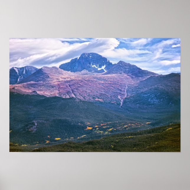 Affiche Longs Peak, parc national de Rocky Mountain, Color (Devant)