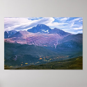 Affiche Longs Peak, Parc national des Rocheuses, Colorado