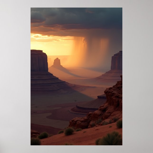 Affiche Longues Ombres, Pluie Lointaine (Devant)