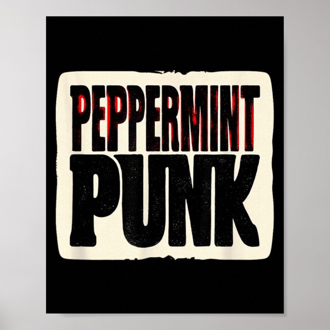 Affiche Look Punk Peppermint Cool pour garçons et filles (Devant)