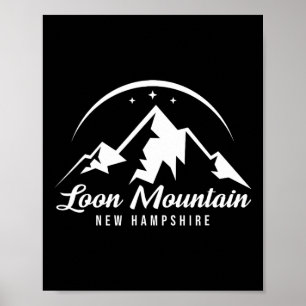 Affiche Loon Mountain New Hampshire Station de ski Ski Sno
