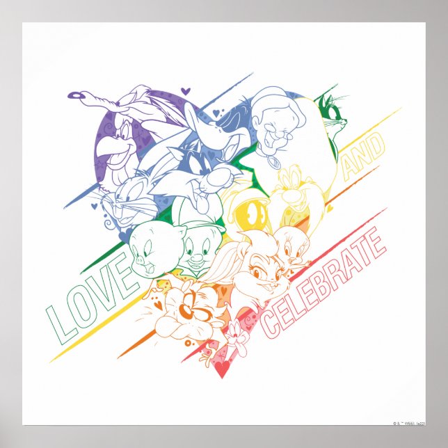 Affiche LOONEY TUNES™ - Aimer et Célébrer (Devant)