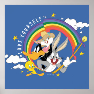 Affiche LOONEY TUNES™ - Badge de fierté Amour de soi