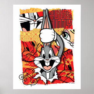 Affiche LOONEY TUNES™ | BUGS BUNNY™ Graphique contextuel