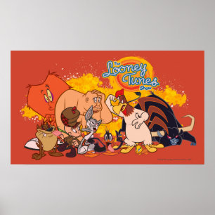 Affiche Looney Tunes Show Cast & Logo