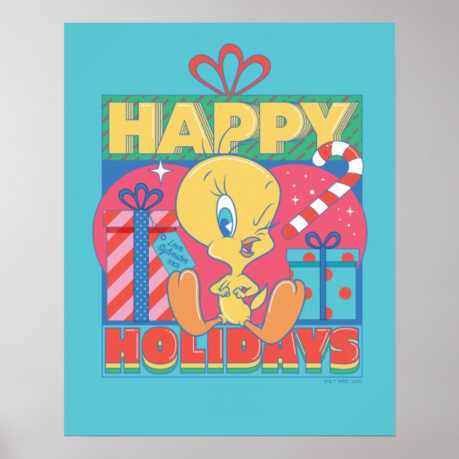 Affiche LOONEY TUNES™ | TWEETY™ Joyeuses fêtes (Devant)