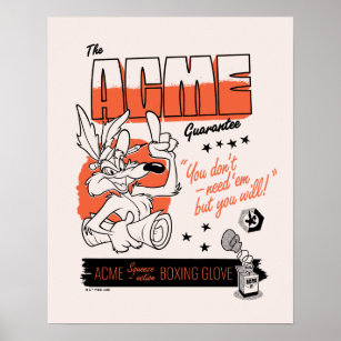 Affiche LOONEY TUNES™   WILE E. COYOTE™ ACME Boxing Glove